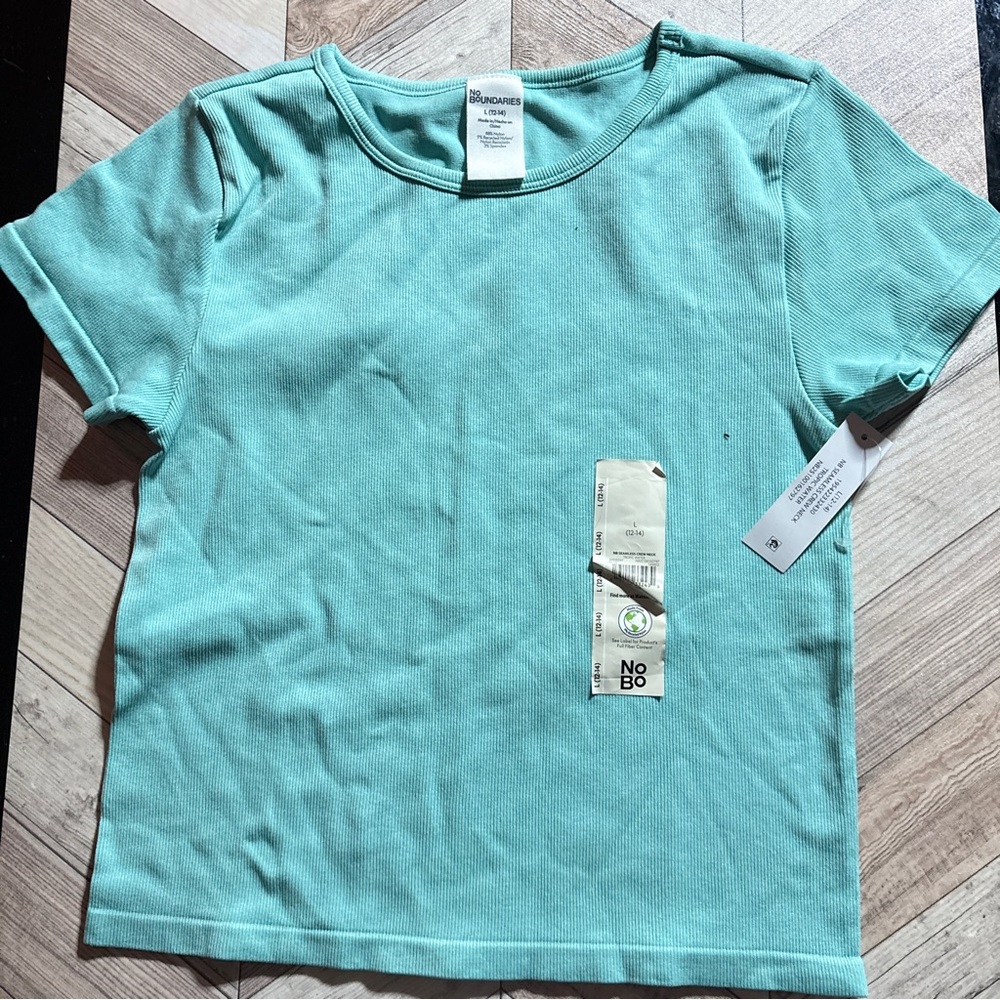 No Boundaries  Teal Short Sleeve Tee